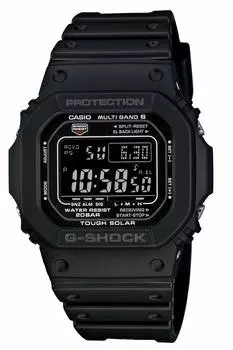 Солнечные часы Casio с EL черной подсветкой G-Shock с радиоконтролем, GW-M5610-1BJF,