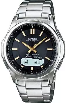Солнечные часы Casio WAVE CEPTOR с радиосинхронизацией, совместимые с 6 мировыми станциями времени, мужские, (WVA-M630D-1A2JF)