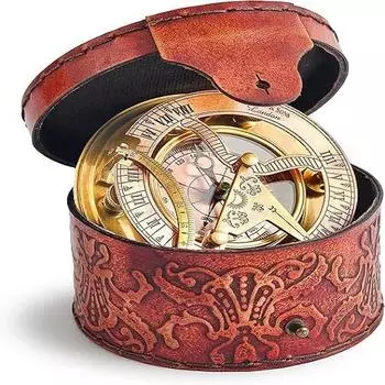 Солнечные часы-компас, подарок на годовщину дня рождения в роскошной коробке для мужчин, женщин, детей. Уникальные идеи подарков на любой случай.
