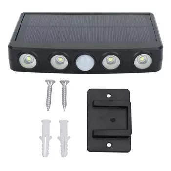 Солнечные фонари для ограждения, 3 режима освещения, датчик движения, охранные фонари, IP44, водонепроницаемые, работающие на солнечной энергии