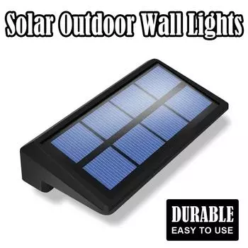 Солнечные фонари для ограждения, уличные водонепроницаемые RGB-украшения для настенного освещения, наружные датчики движения, моющие лампы, садовое освещение, светодиодные 1PCS Warm White