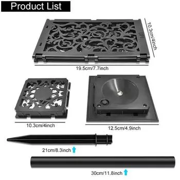 Солнечные фонари, наружный улучшенный солнечный светильник для дорожек с большей солнечной панелью, более продолжительное время работы, водонепроницаемый IP65 для садового газона white