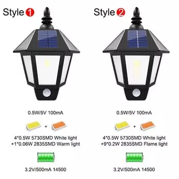 Солнечные фонари, солнечное пламя, мерцающий танцующий настенный светильник, уличный водонепроницаемый светодиодный солнечный ландшафтный декоративный светильник, охранное освещение