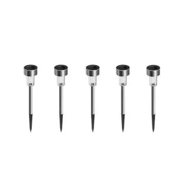 Солнечные фонари уличные светодиодные светильники для сада ландшафтные светильники/светильники для дорожек из нержавеющей стали - 5 шт.