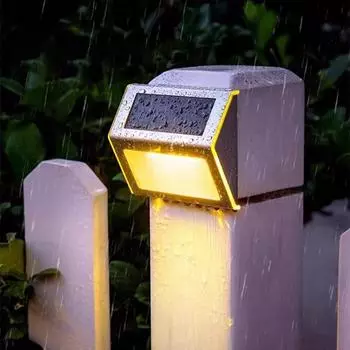 Солнечные лампы, светодиодные уличные светильники, водонепроницаемые, для украшения сада, настенные светильники, освещение для балкона, двора, улицы, сада 3led