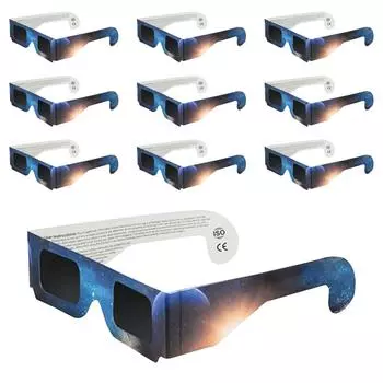 Солнечные очки, одобренные в 2024 году, 10 шт. и сертифицированные солнечные очки для наблюдения, безопасные оттенки для наблюдения под прямыми солнечными лучами One Size