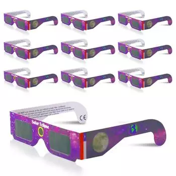 Солнечные очки, одобренные в 2024 году, 10 шт. и сертифицированные солнечные очки для наблюдения, безопасные оттенки для наблюдения под прямыми солнечными лучами One Size