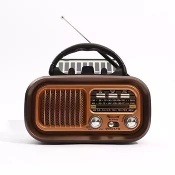 Солнечные панели Bluetooth AM FM Радио USB Перезаряжаемое 3-диапазонное Кнопочное Радио Для помещений и улицы