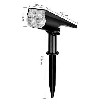 Солнечные прожекторы Уличные водонепроницаемые уличные светильники Наземные газонные светильники Бытовые ландшафтные светильники для двора Садовое освещение 1pcs