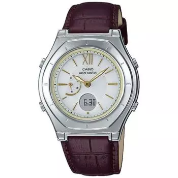 Солнечные радиочасы CASIO, приемник волн, коричневый LWA M160L 5A2JF
