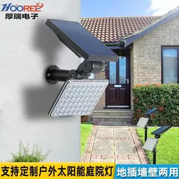 Солнечные садовые фонари могут быть настенными, садовыми, ландшафтными, декоративными светильниками для вилл, 62 светодиодных напольных светильника, газонные светильники, обработка по индивидуальному заказу 62LED-warm