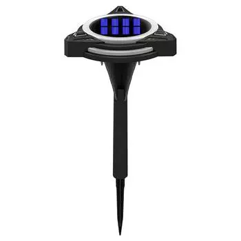 Солнечные садовые светильники 1 шт. Красочные солнечные светильники для дорожек Солнечные светильники для дорожек Автоматическое распознавание наружных светильников для сада, патио, двора, ландшафтной дорожки и т. д.