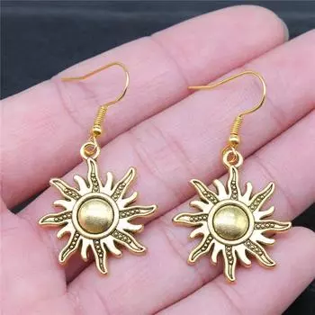 Солнечные снежинки, серьги, подвески для телефона, подвески для изготовления ювелирных изделий, размер 18X19 мм