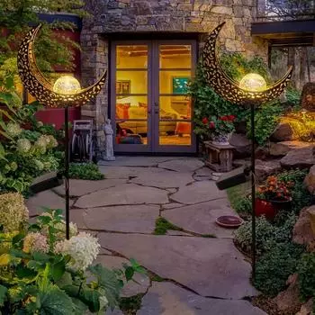 Солнечные светильники для газонов, лунная фея, уличный светильник для сада, светодиодный декоративный светильник, дорожка, ландшафтный двор, садовое искусство, украшение, новый