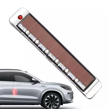 Солнечные светодиодные фонари для автомобиля, высокая яркость, мигающие огни на дверях автомобиля, стробоскоп, внешнее украшение автомобиля для удаления статического электричества