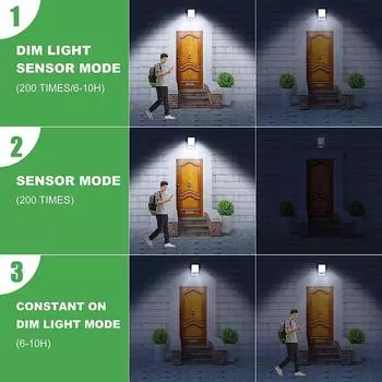 Солнечные светодиодные фонари на открытом воздухе водонепроницаемые с датчиком движения настенные светильники на солнечных батареях солнечный свет садовый прожектор для безопасности рыбалка кемпинг