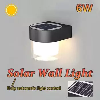 Солнечные светодиодные фонари Настенные светильники Наружное освещение Освещение на солнечном свете Водонепроницаемые садовые светильники для крыльца Сад Задний двор Патио