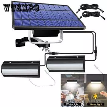 Солнечные светодиодные подвесные светильники для сарая, балкона, ландшафтного освещения. Светодиодные солнечные светильники для навесов, уличные солнечные фонари для помещений с выключателем и линией 3 м, 2 размера. 1 head-white