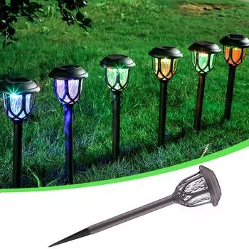 Солнечные светодиодные светильники для маршрутного освещения, светильник для украшения сада белый