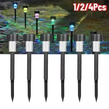 Солнечные уличные светильники садовый светильник на солнечных батареях водонепроницаемый ландшафтный светильник для двора задний двор газон патио из нержавеющей стали декоративные C-plastics-1PC