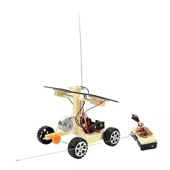 Солнечный электронный комплект дистанционного управления Модель автомобиля STEM Игрушки для детей Образовательная наука Экспериментальный комплект Физика Технология игрушек