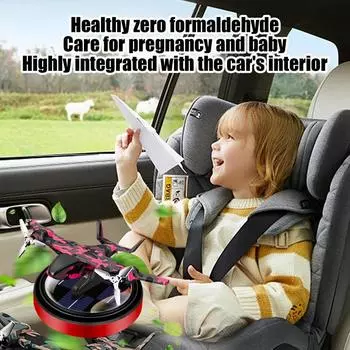 Солнечный автомобильный ароматизатор, освежитель воздуха для приборной панели, аксессуары для салона автомобиля, натуральный автомобильный ароматизатор для релаксации красный