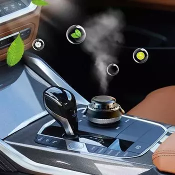 Солнечный автомобильный ароматизатор Вращающиеся диффузоры эфирных масел Устраняют запахи Очищают воздух