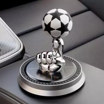 Солнечный автомобильный освежитель воздуха на кончиках пальцев, вращающийся длинный футбольный воздух, стойкий аромат, очищающий авто D