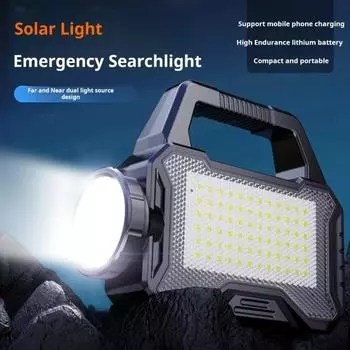 Солнечный фонарь для кемпинга с ручкой, супер яркий, высокий люмен, дизайн бокового освещения, многофункциональный фонарик для кемпинга на открытом воздухе, светодиодный фонарик