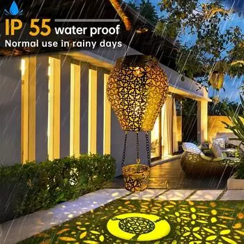 Солнечный фонарь светодиодный светильник воздушный шар тень уличный солнечный фонарь садовый ландшафтный светильник для дорожек металлический подвесной садовый светильник 1 Pack
