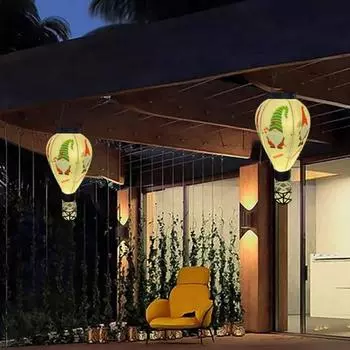 Солнечный фонарь воздушный шар солнечный фонарь водонепроницаемый уличный подвесной светильник для украшения сада и двора Christmas