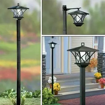 Солнечный фонарь, высокая яркость, водонепроницаемый, с автоматическим включением/выключением, простая установка, декоративный торшер в стиле ретро, светодиодный светильник безопасности 150CM
