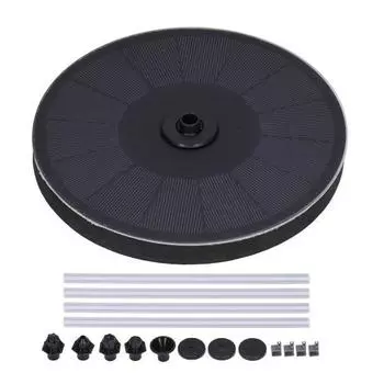 Солнечный фонтан для купания птиц, водяной насос, украшение для садов, бассейнов, аквариумов 7 В 2,2 Вт