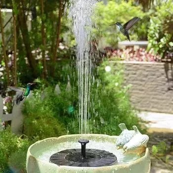 Солнечный фонтанный насос, энергосберегающий комплект для полива растений, красочный солнечный фонтан, ванна для птиц, фонтан для украшения сада у бассейна
