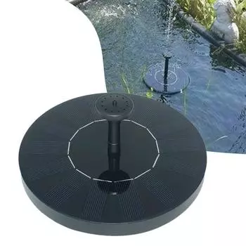 Солнечный фонтанный насос, плавающая солнечная панель, ванночки для птиц, водный фонтан с 6 насадками для сада, наружного водоема, пруда, декора
