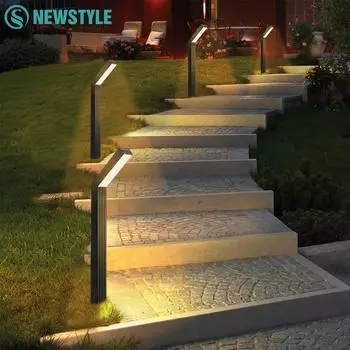 Солнечный газонный светильник, уличный светильник для дорожек, водонепроницаемый, яркий, ландшафтный светильник для дорожек, подъездных путей, газона, сада, теплый белый цвет 1pc