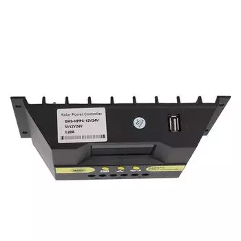 Солнечный контроллер MPPT 12 В 24 В ЖК-дисплей Комплексные функции защиты Солнечный регулятор для