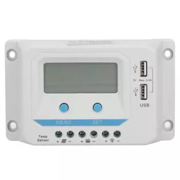 Солнечный контроллер с ЖК-дисплеем USB PWM бытовое управление EL2410Z 12 В/24 В 10 А