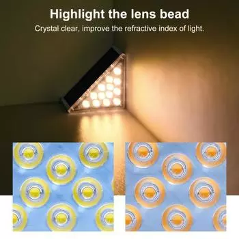 Солнечный лестничный светильник, датчик света IP68, водонепроницаемый белый теплый свет, треугольник 3000K 6500K, супер яркий солнечный садовый светильник, товары для улицы Warm light