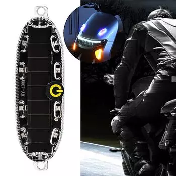 Солнечный мигающий предупреждающий свет, светодиодный предупреждающий сигнал безопасности, автоматический светильник с помощью стробоскопа, задний стояночный фонарь, регулируемый X4o2