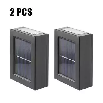 Солнечный настенный светильник IP65 Солнечный настенный светильник Белый/теплый белый белый