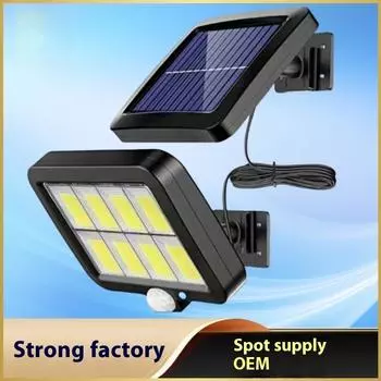 Солнечный настенный светильник, наружный индукционный фотоэлектрический садовый светильник, гаражный светильник, светодиодный индукционный настенный светильник с дистанционным управлением на солнечной батарее 1grids