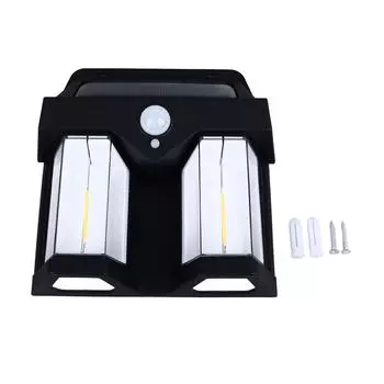 Солнечный настенный светильник с вольфрамовой нитью накаливания, теплое освещение, водонепроницаемый настенный светильник для улицы