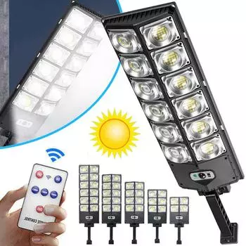 Солнечный настенный светильник, уличный водонепроницаемый датчик движения, уличный светильник с дистанционным управлением, 3 режима, солнечный прожектор для сада, двора, дорожки