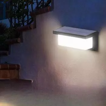 Солнечный настенный светильник, уличный водонепроницаемый садовый светильник, сенсорный светильник для человека, бытовой светодиодный солнечный свет Arc