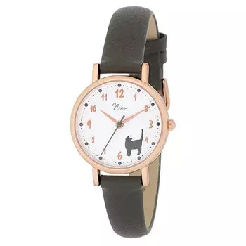 Солнечный Огонь Кот Животное Иконка Часы Черные J-Axis CF3A0018-BK Женские чёрный