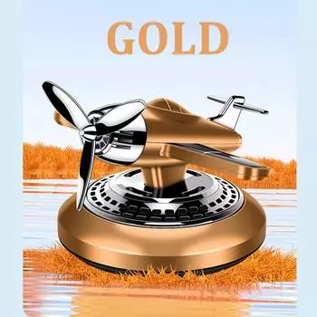 Солнечный освежитель воздуха для автомобиля, истребитель, пропеллер, ароматизатор, украшение для салона автомобиля, диффузор для духов золотой