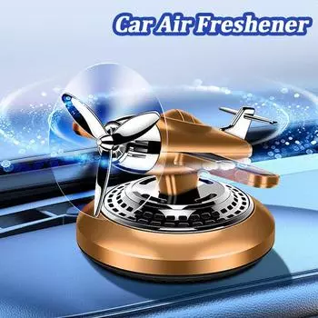 Солнечный освежитель воздуха для автомобиля, истребитель, пропеллер, ароматизатор, украшение для салона автомобиля, диффузор для духов золотой
