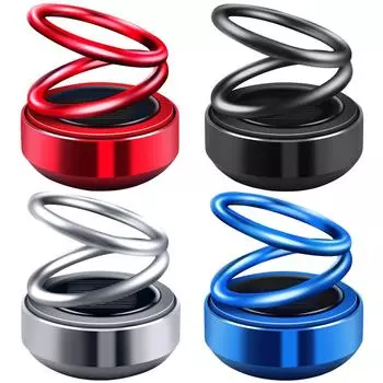 Солнечный освежитель воздуха для автомобиля, вращающийся ароматерапевтический диффузор, аксессуары для салона автомобиля, диффузор духов, украшение приборной панели красный