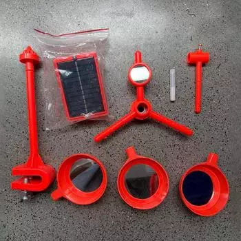 Солнечный отпугиватель птиц Водонепроницаемое устройство для отпугивания птиц на солнечной энергии Вращающийся на 360 градусов отражатель Устройство для отпугивания птиц для фермы сада